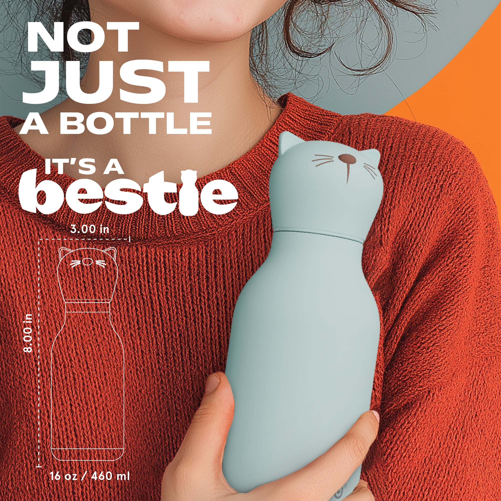 ASOBU Bestie Bottle - KIKI the Cat