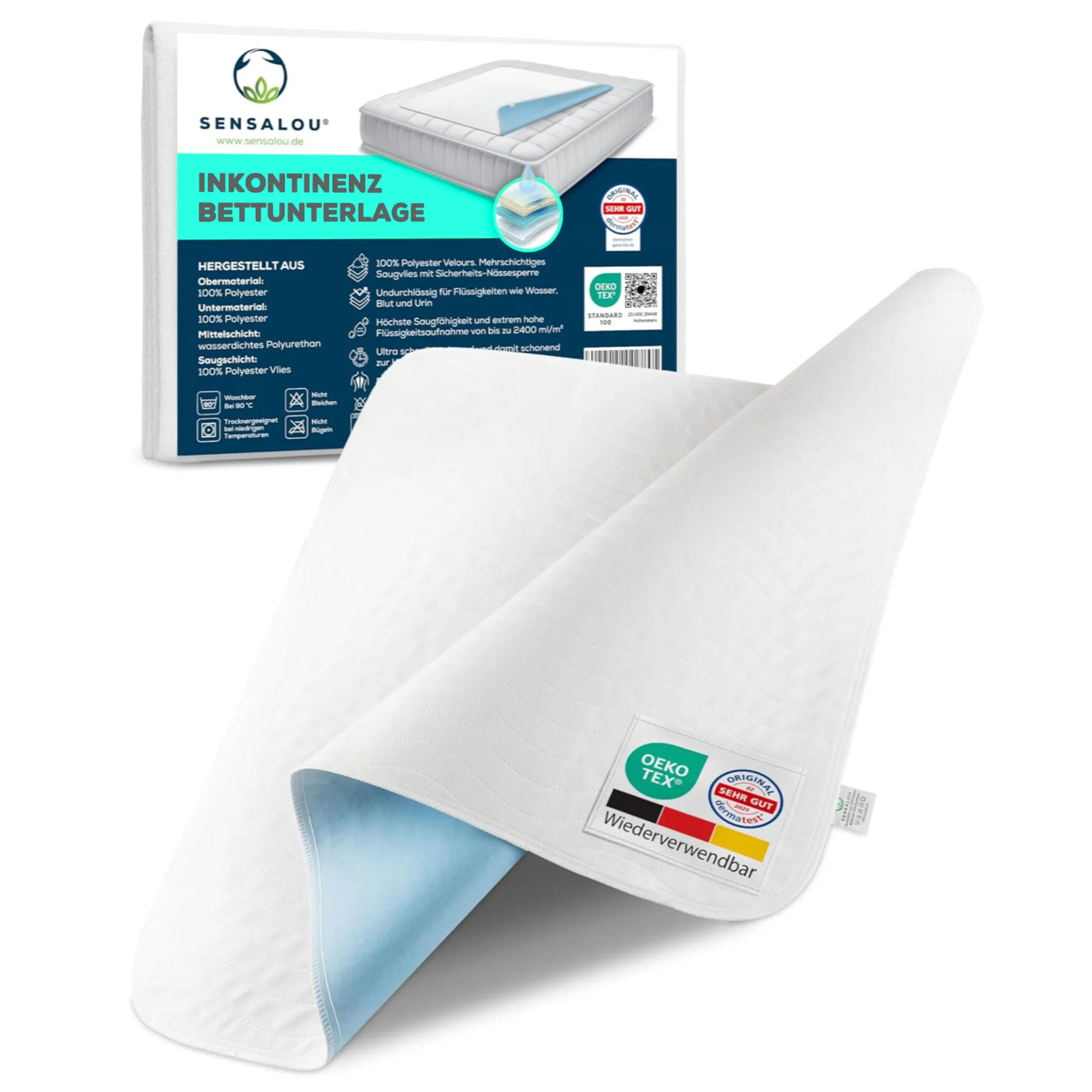 Matratzenauflage 75x90 cm | Sensalou