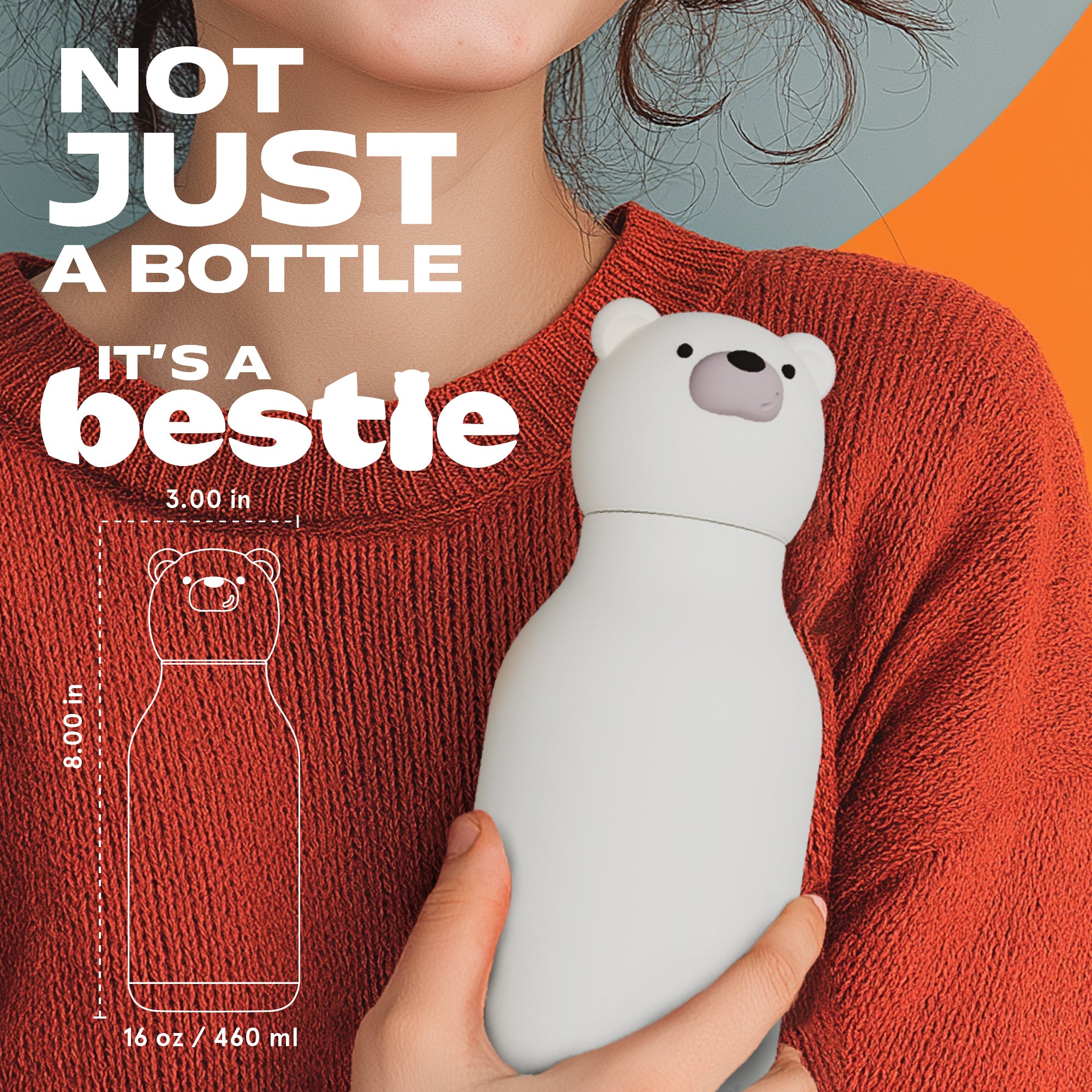 ASOBU Bestie Bottle - CHILLINGTON der Eisbär