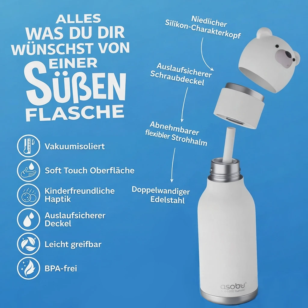 ASOBU Bestie Bottle - CHILLINGTON der Eisbär