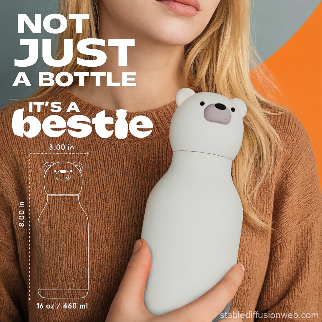 ASOBU Bestie Bottle - CHILLINGTON der Eisbär