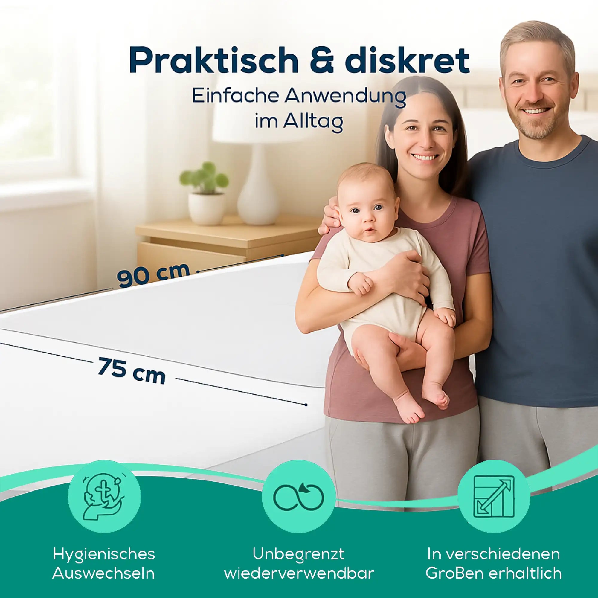 Matratzenauflage 75x90 cm | Sensalou