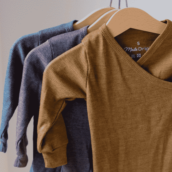 Langarmshirt Kinder gerippt Merinowolle & Seide | GOTS zertifiziert